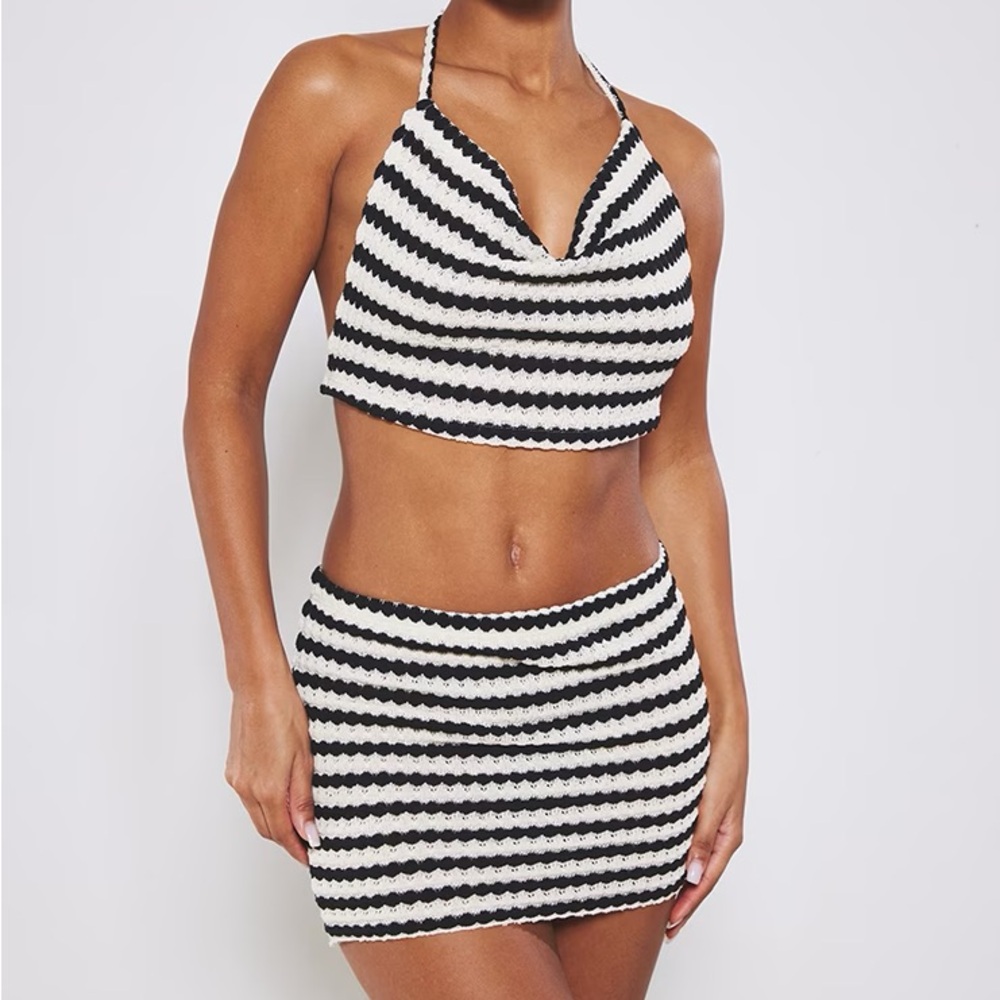 Black Stripe Co Ord